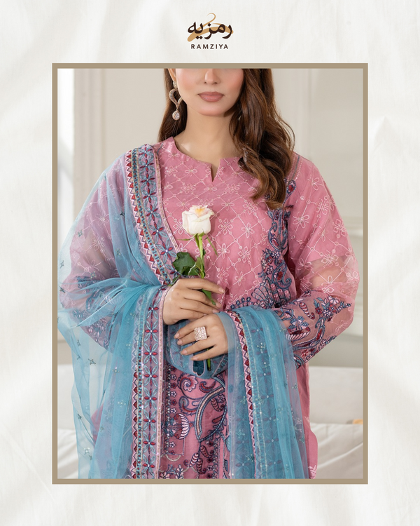 Unstitched Sage Printed Lawn 3 Piece