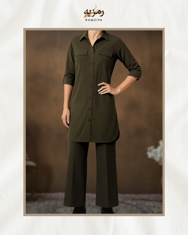 Cord Set Olive Green